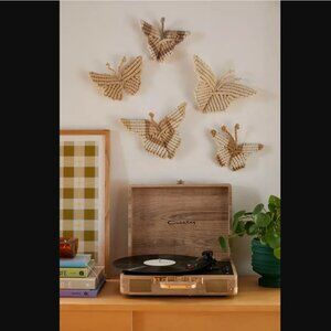 Urban Outfitters Macrame Butterfly Wall Hanging Set - Neutral NWT